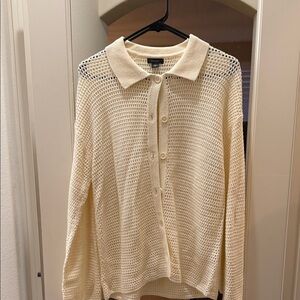 Halogen sweater set - Hazelnut & Cream Knit Sweater